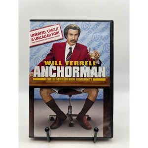 Anchorman The Legend of Ron Burgundy DVD Will Ferrell Unrated Uncut Uncalled For